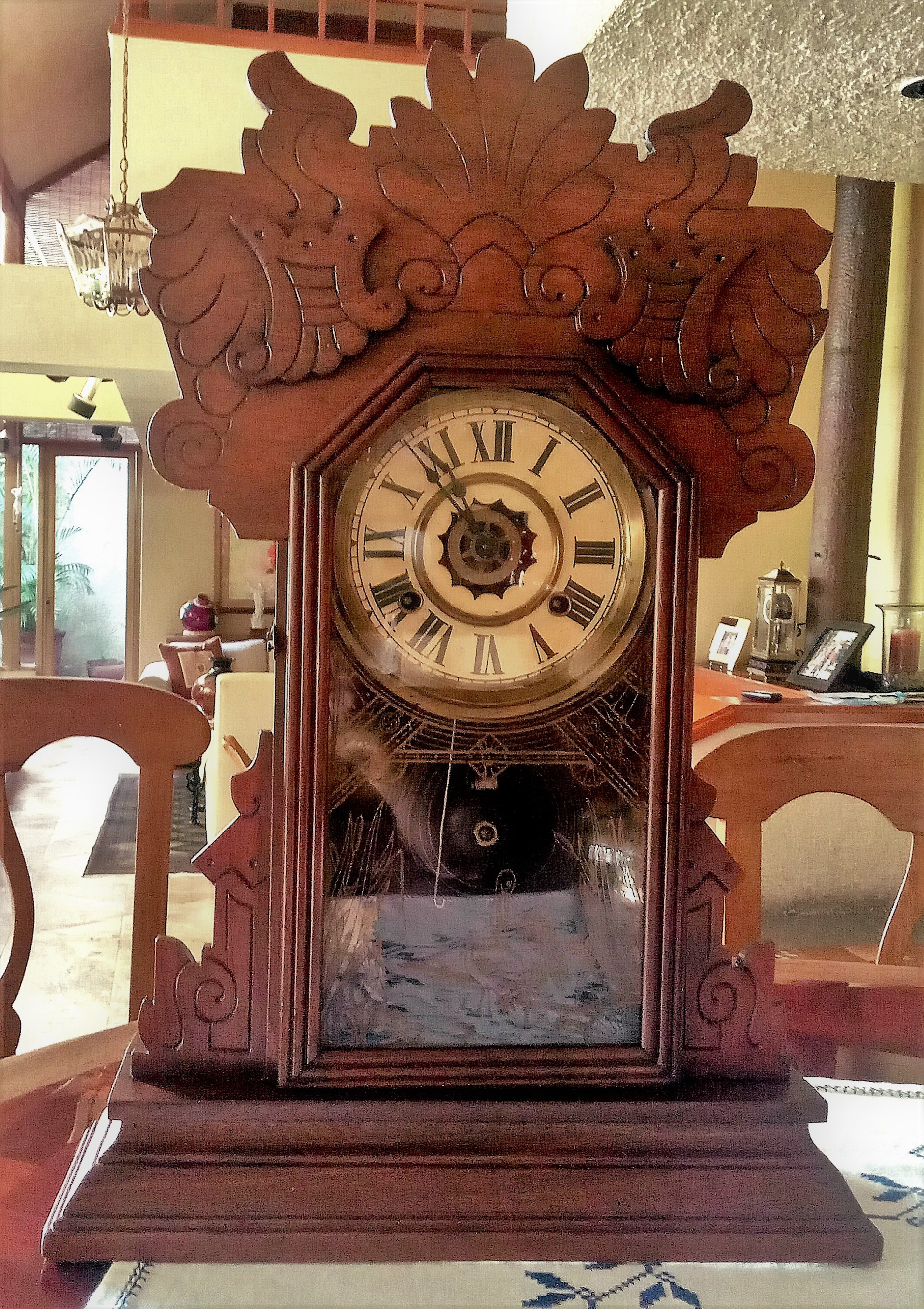 reloj de péndulo restaurado 9